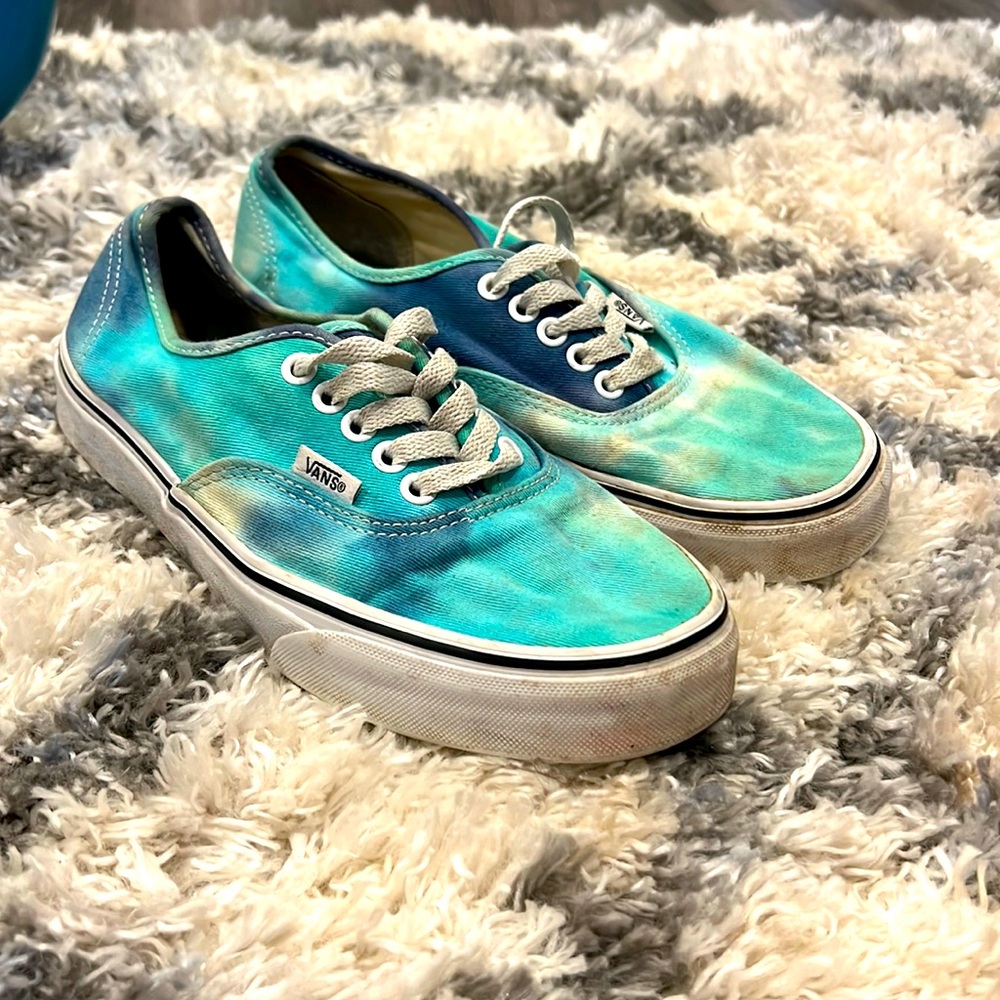 Blue Tie-Dye Vans
